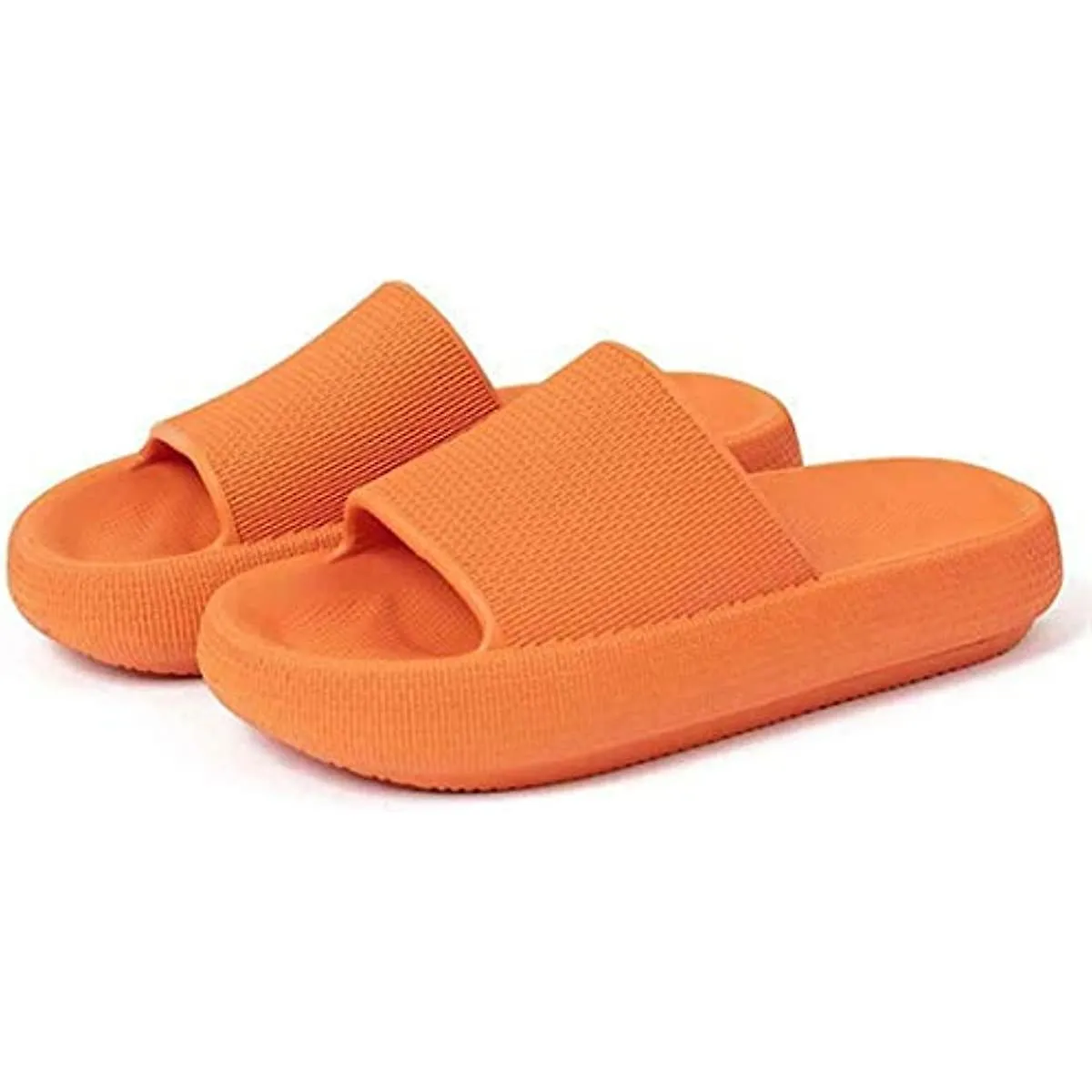 Anti-slip Silent Slippers Universal Quick-drying Thickened Non-slip Sandals Super Soft Home Slippers Casual Style Season Women-o