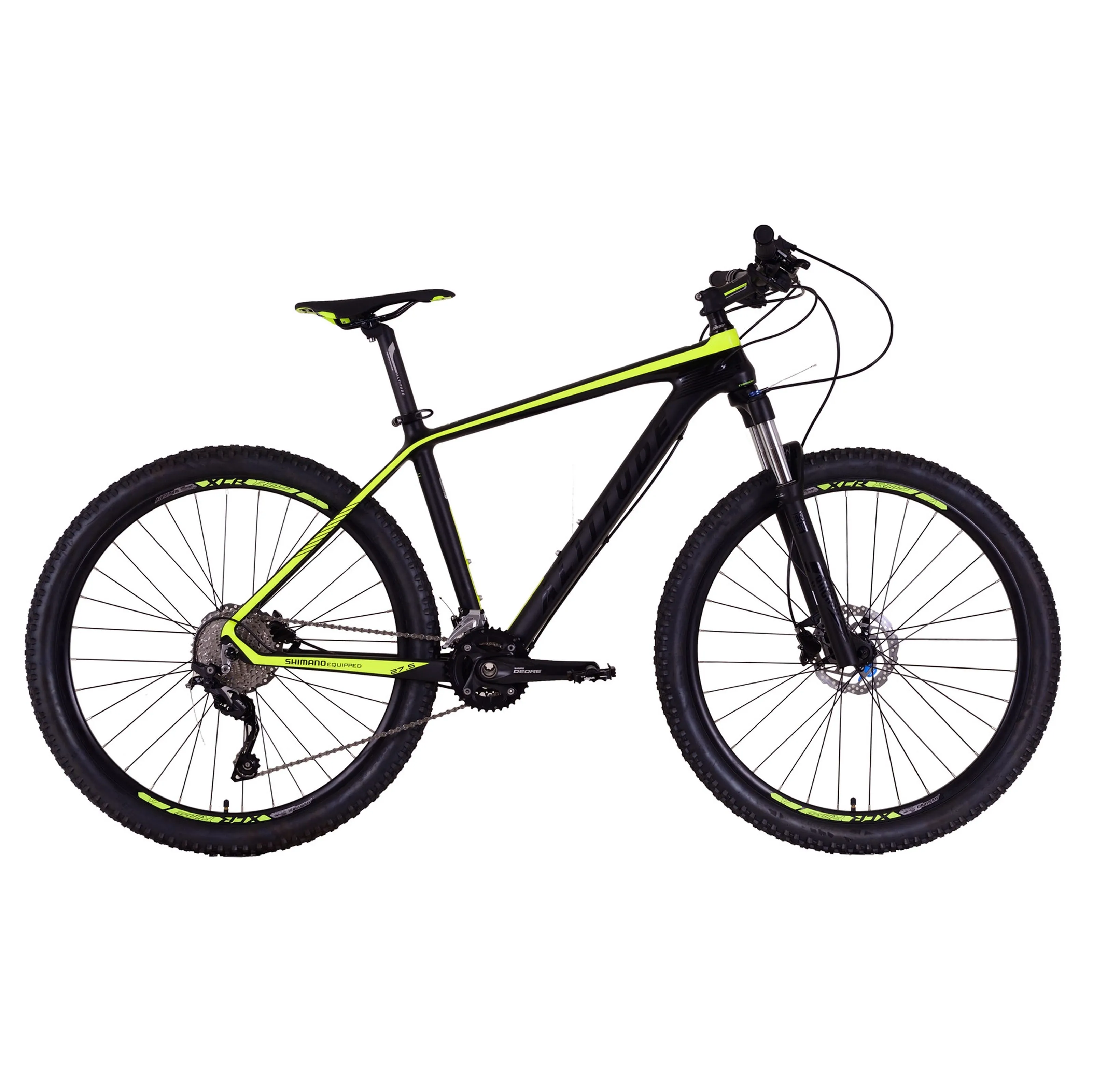 Bicicleta MTB Altitude Fenden Elite Negra/Amarilla Mate 2018