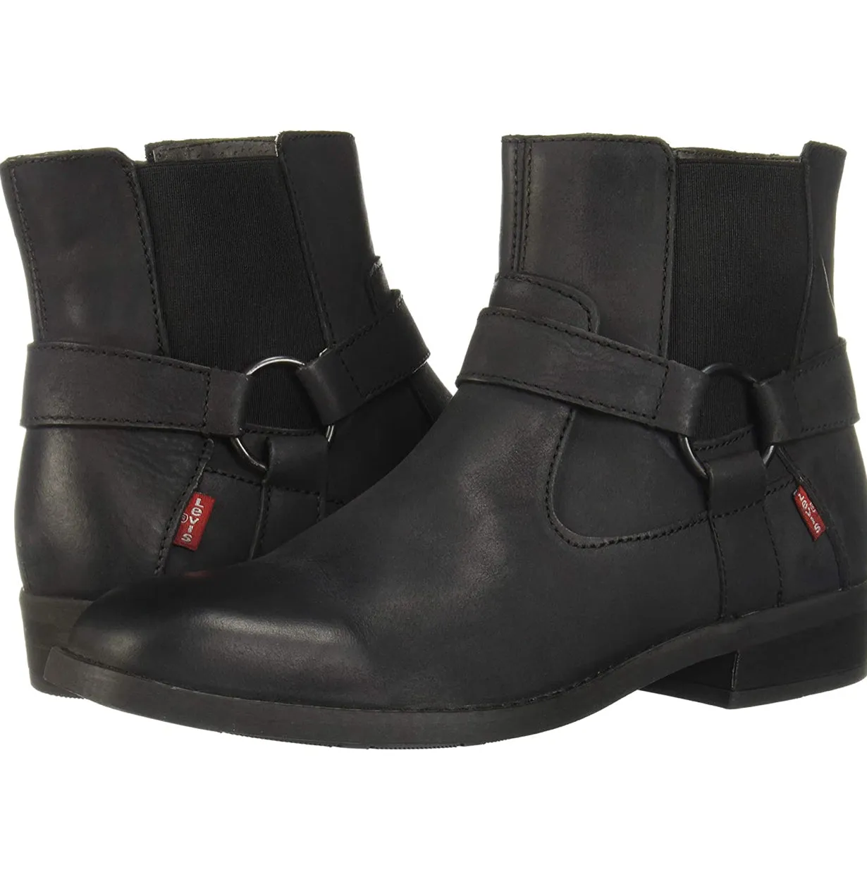 Bota piel negra caballero Levi´s