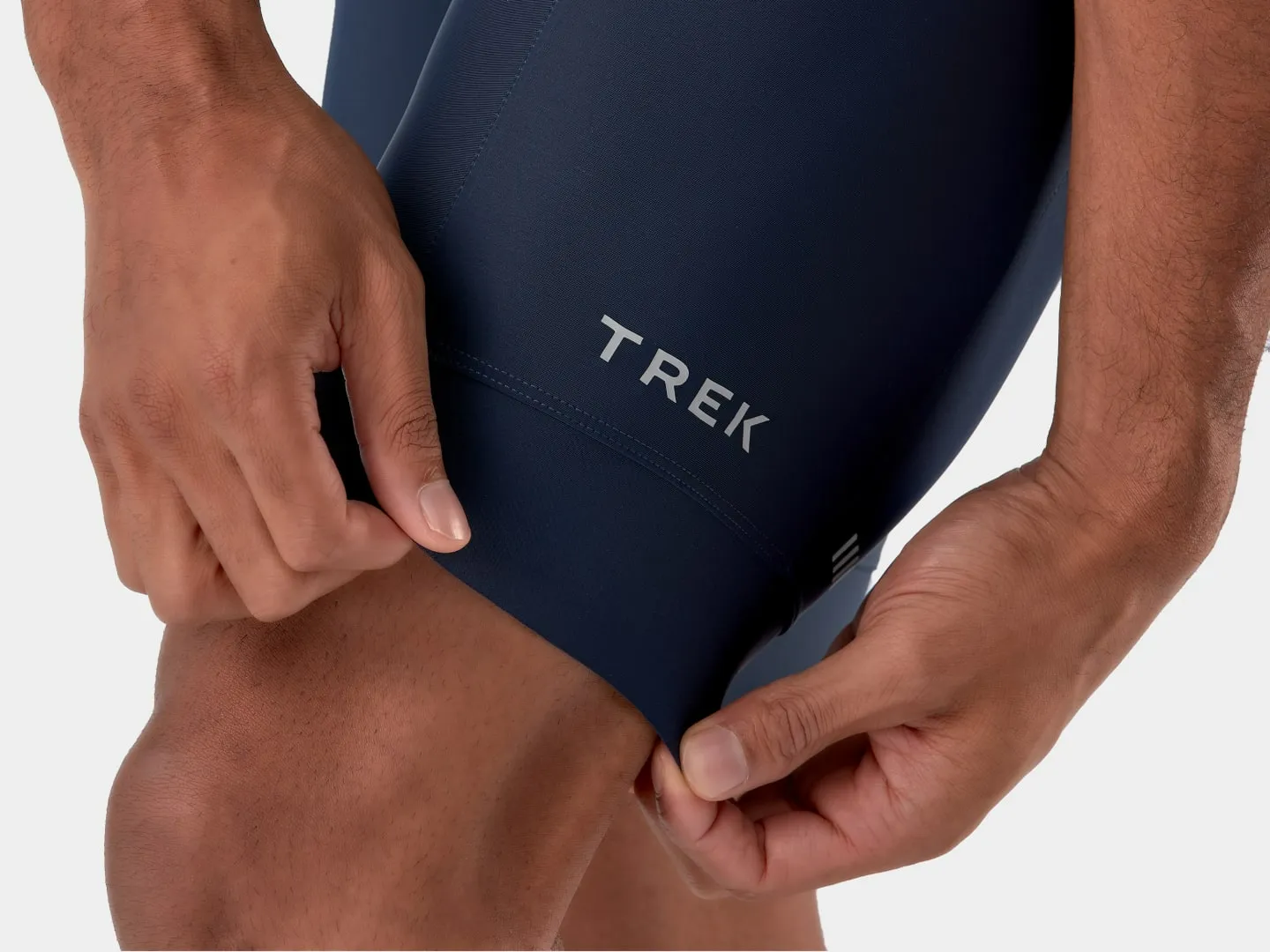 Calza Corta Ciclismo Hombre Trek Bib Circuit Azul