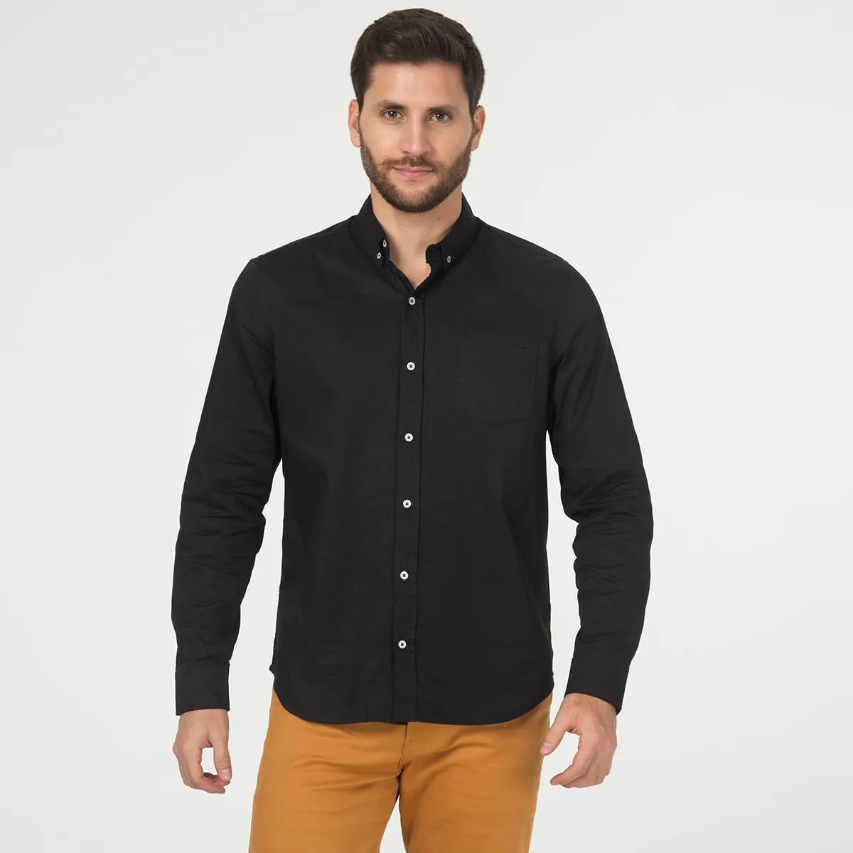 Camisa Manga Larga Unicolor Aron