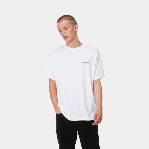 Camiseta Carhartt blanca  S/S Script Embroidery T-Shirt  L