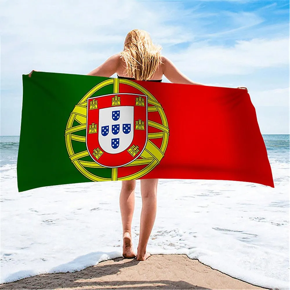 Flag of Algeria Printed Beach Towel Super Soft Travel Quick Dry Bath Towel Portable Shower Towel for Gym Yoga for Women Men Kids
