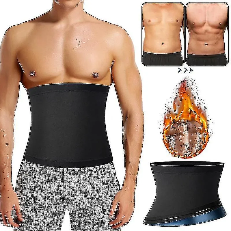 Hombres Reductor de abdomen Sauna Fitness Sweat Belt
