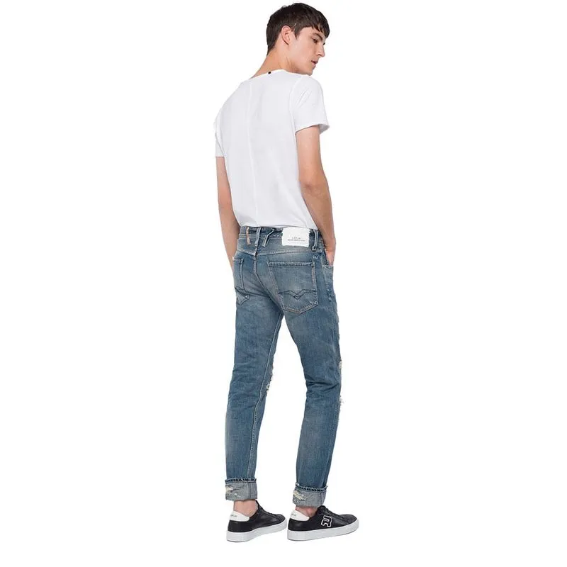 Jean Stretch Para Hombre Anbass Replay 21554
