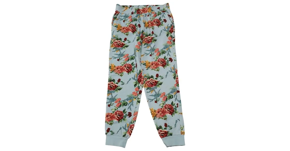Joggers ajustados de algodón azul claro de Alice + Olivia NYC 
