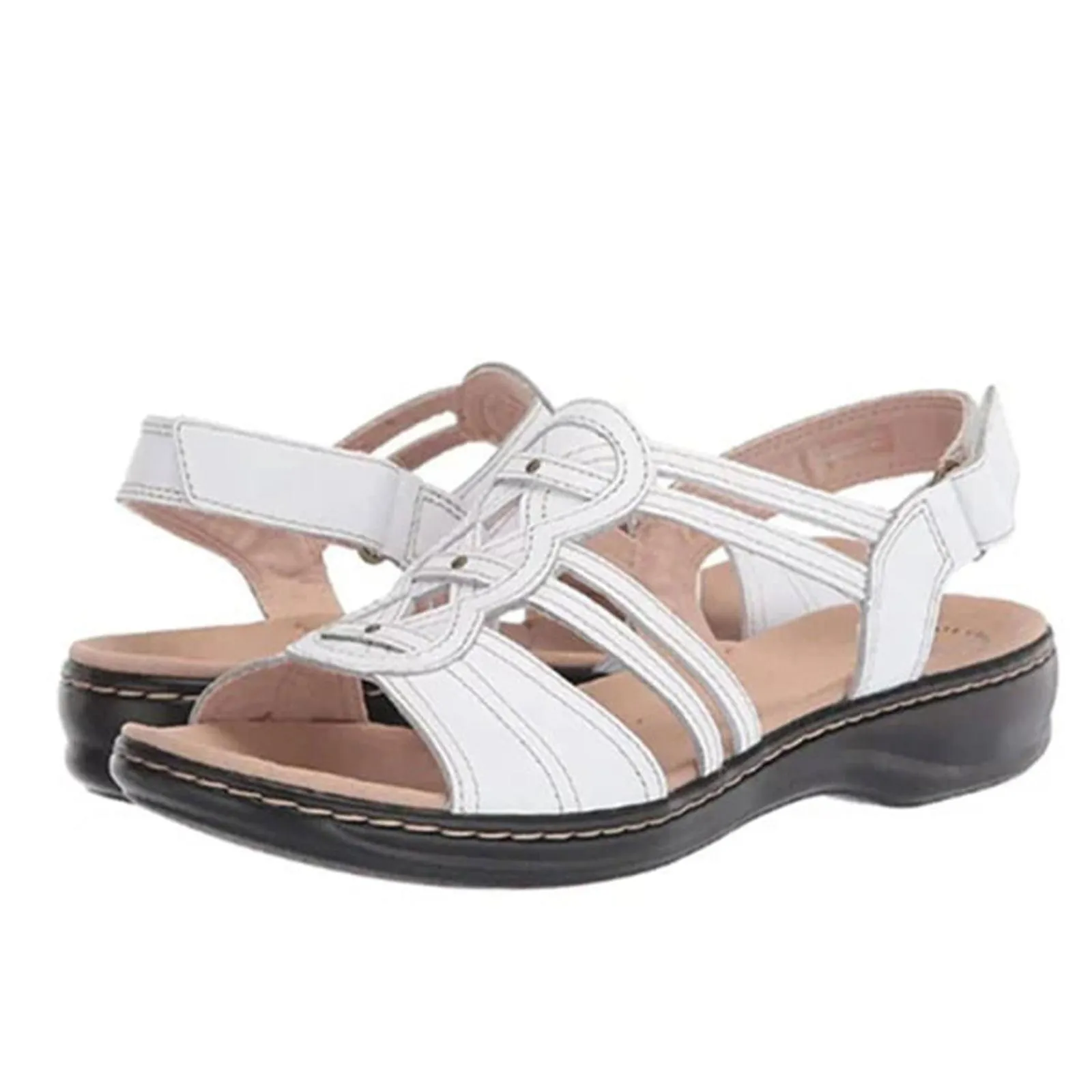 Orthotic Flat Sandals For Women, Arch Support Walking Sandals, Comfortable Casual Ankle Strap