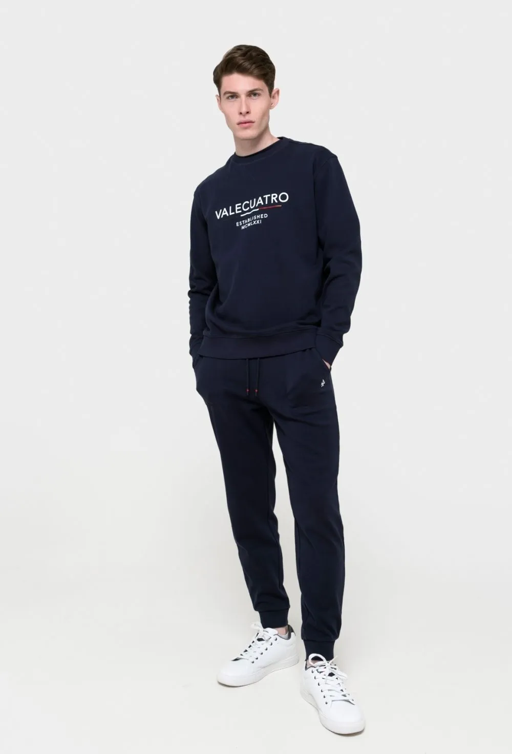 Pantalón de algodón azul marino