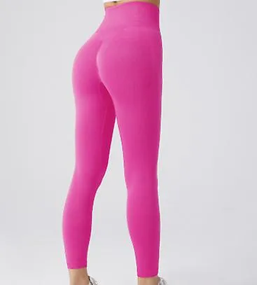 Seamless Scrunch Legging Women Yoga Pants 7/8 Tummy Control Workout Running For Fitness Sport Active Ankle