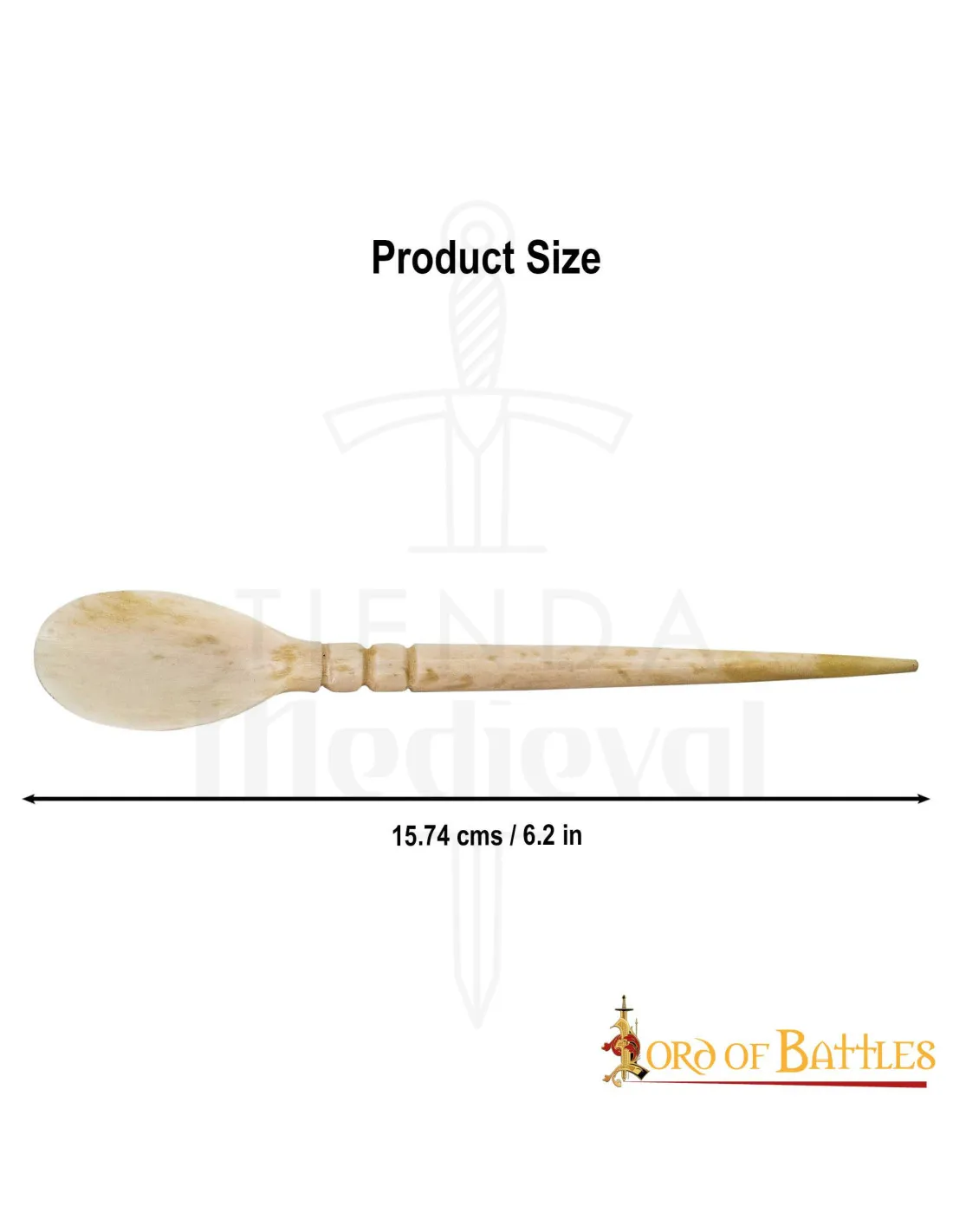 Set 2 cucharas romanas en hueso (15,74 cm.)