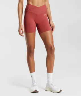 Short Gymshark Crossover Shorts Rojos | 604719-KNM
