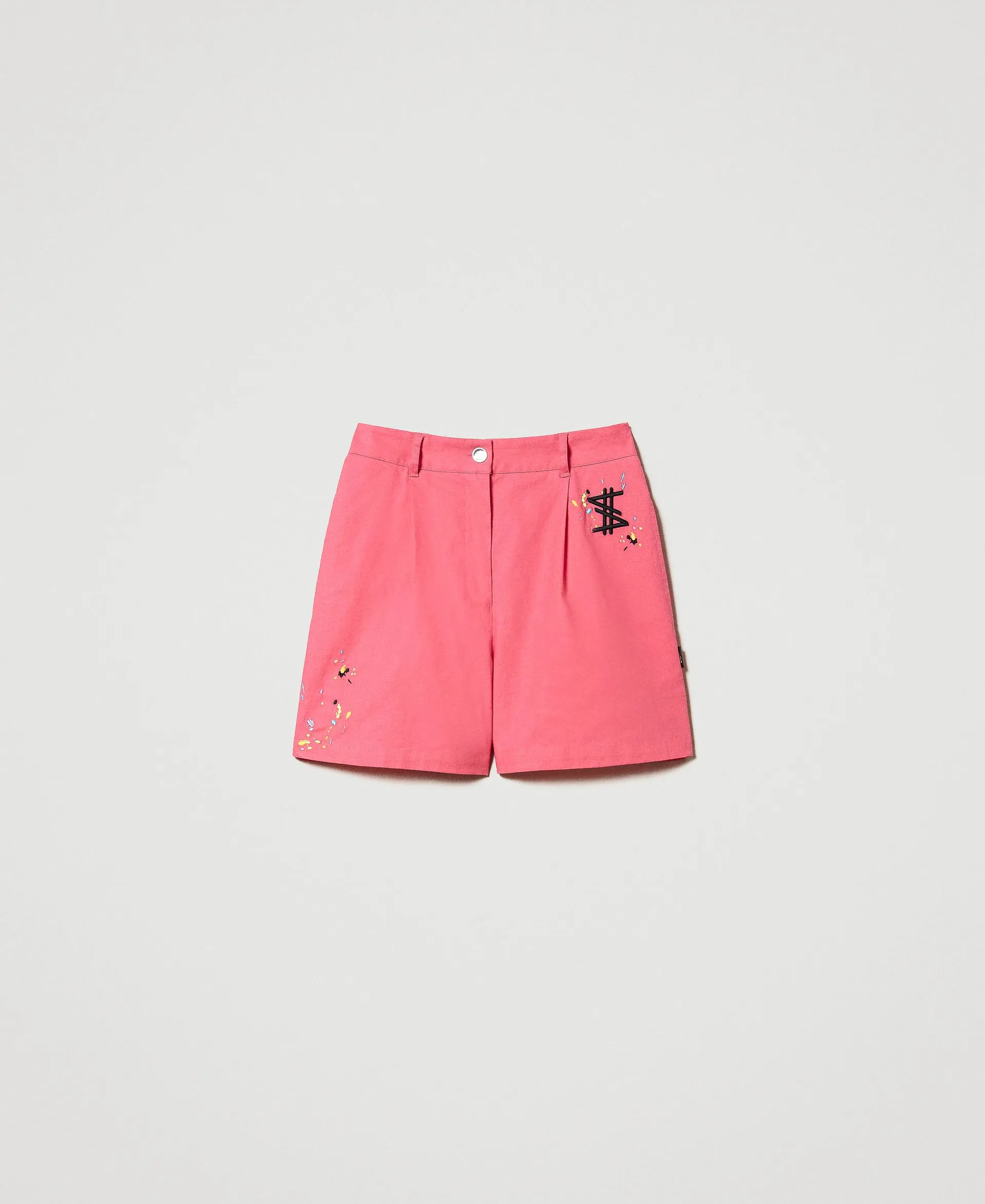 Shorts MYFO de lino con bordados