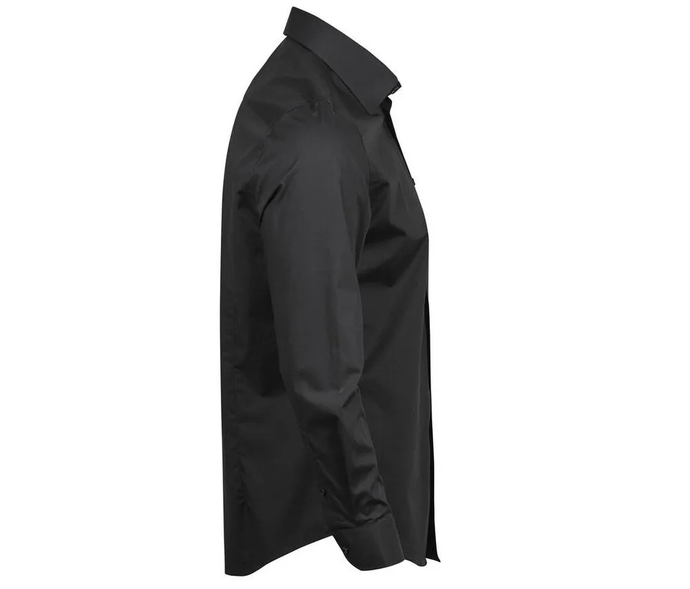 Tee Jays TJ4024 - Fitted and stretch men's dress shirt - Black