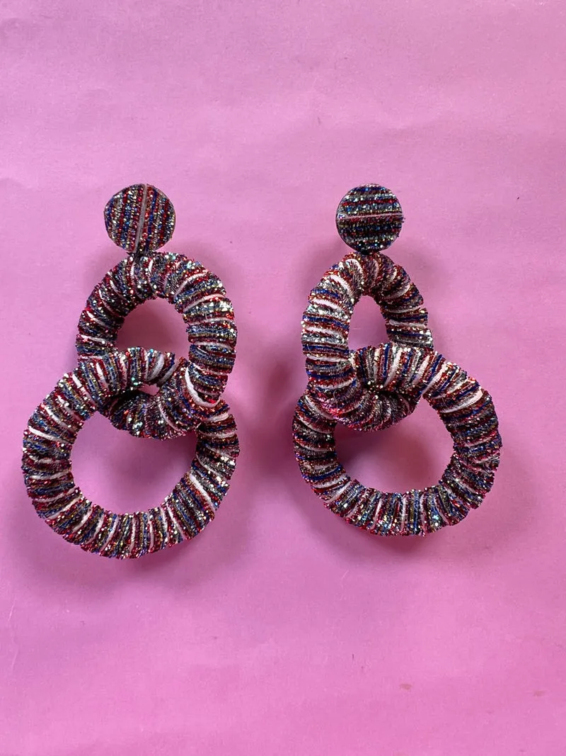 VIRGINIA DEMARIA Aros Lurex Multicolor