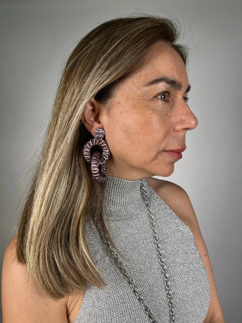VIRGINIA DEMARIA Aros Lurex Multicolor