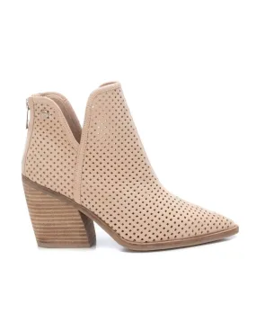 XTI Botines Camperos Beige Troquelados